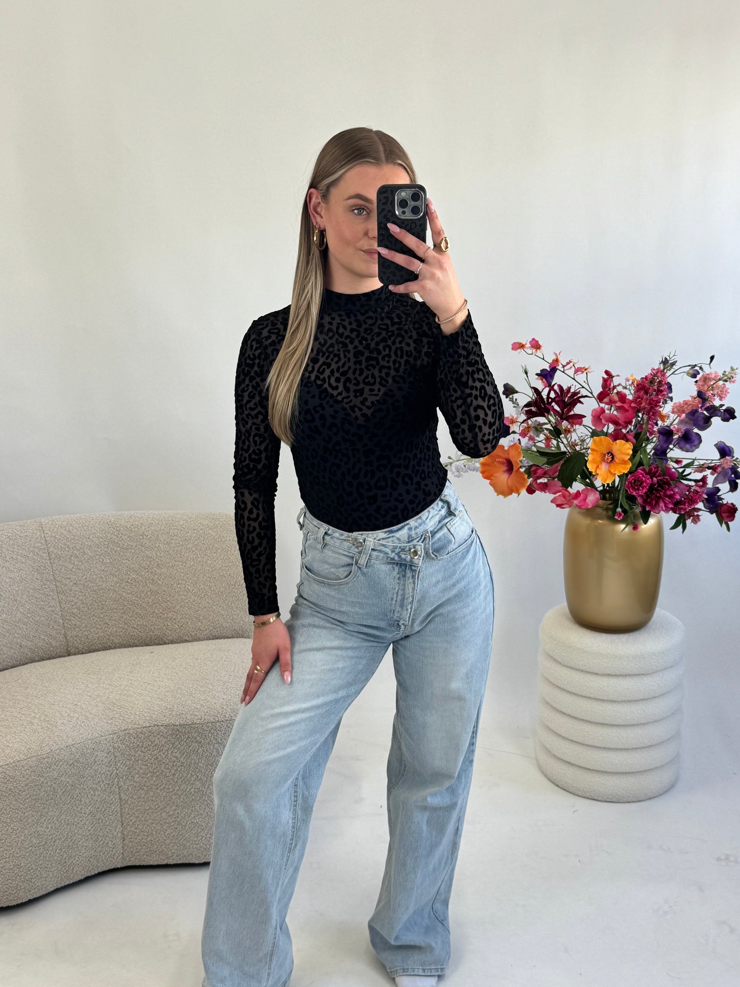 Panter Mesh Top
