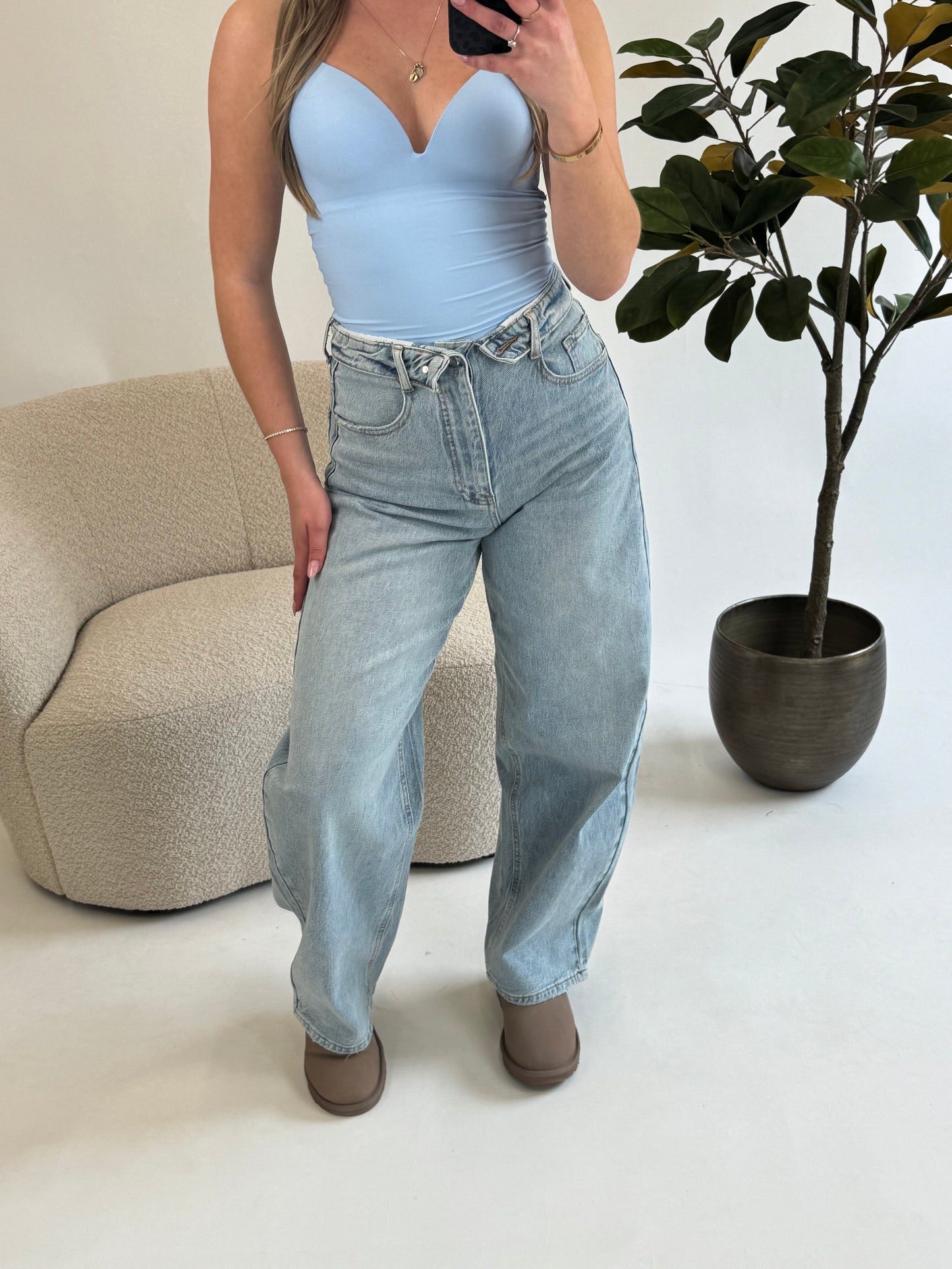 Fold Over Jeans
