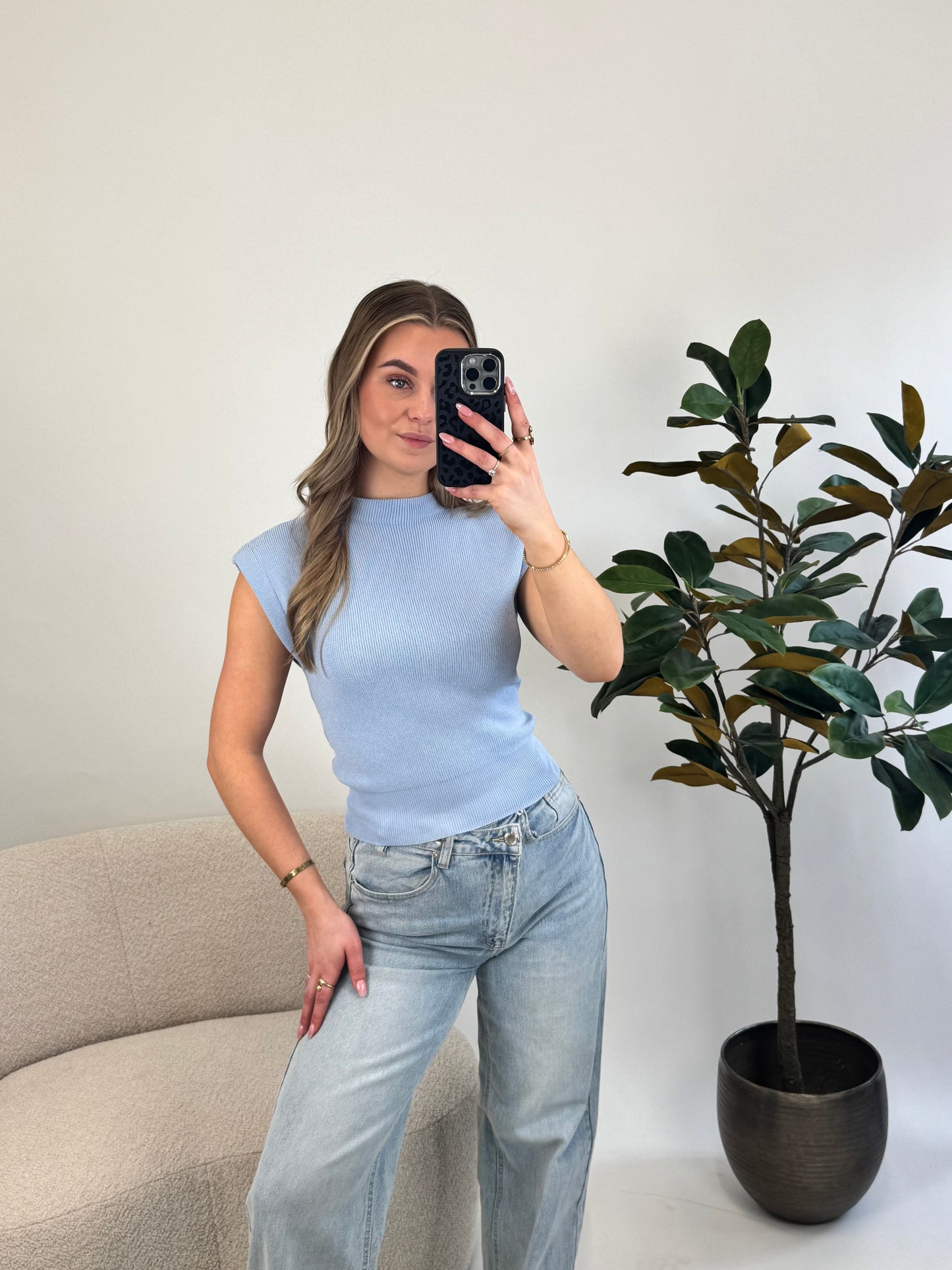 Julia Top Blue