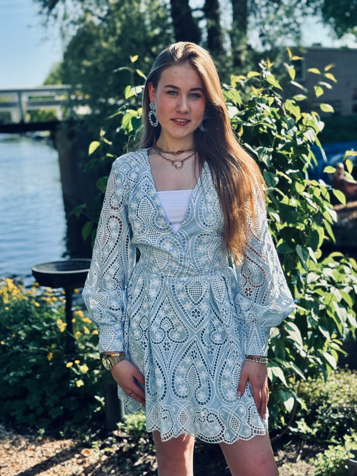 Beach dress baby blue