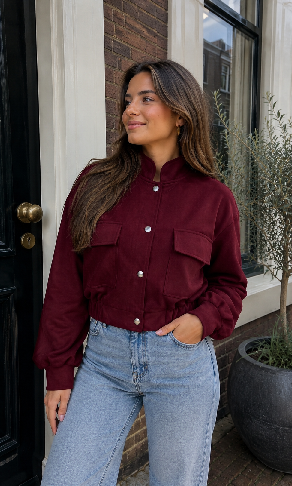BR Bomber Jacket Bordeaux