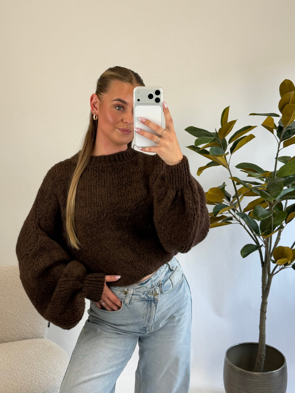 Maeve Soft Knit - Brown