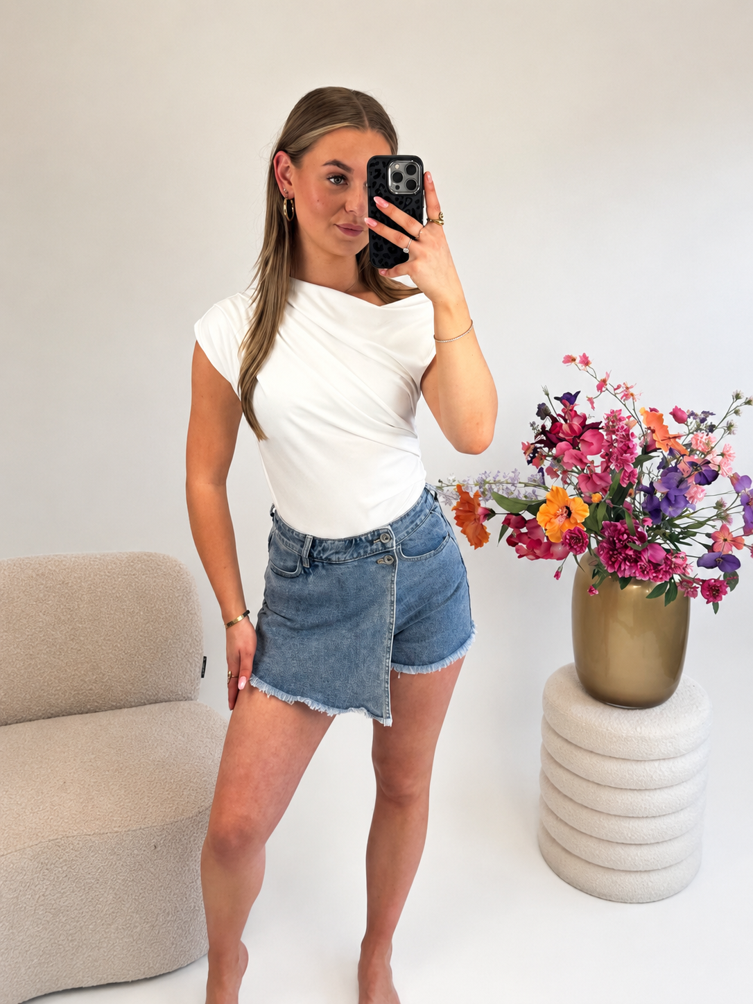 Tessa Denim Skort