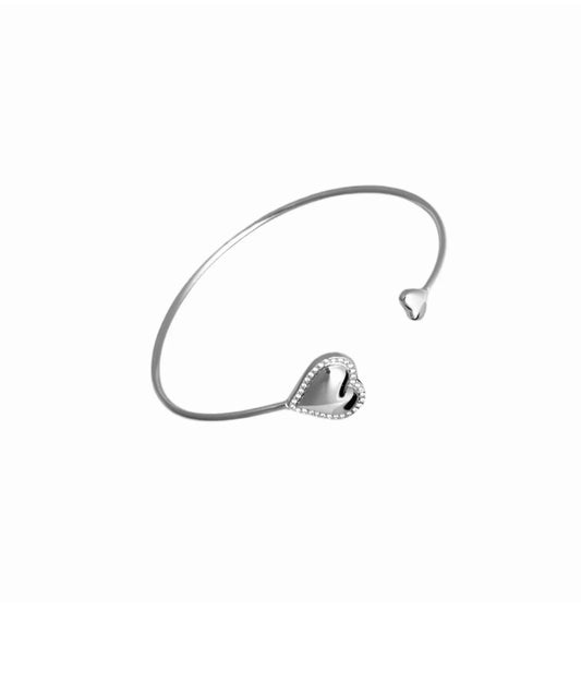 Strass Heart Bangle