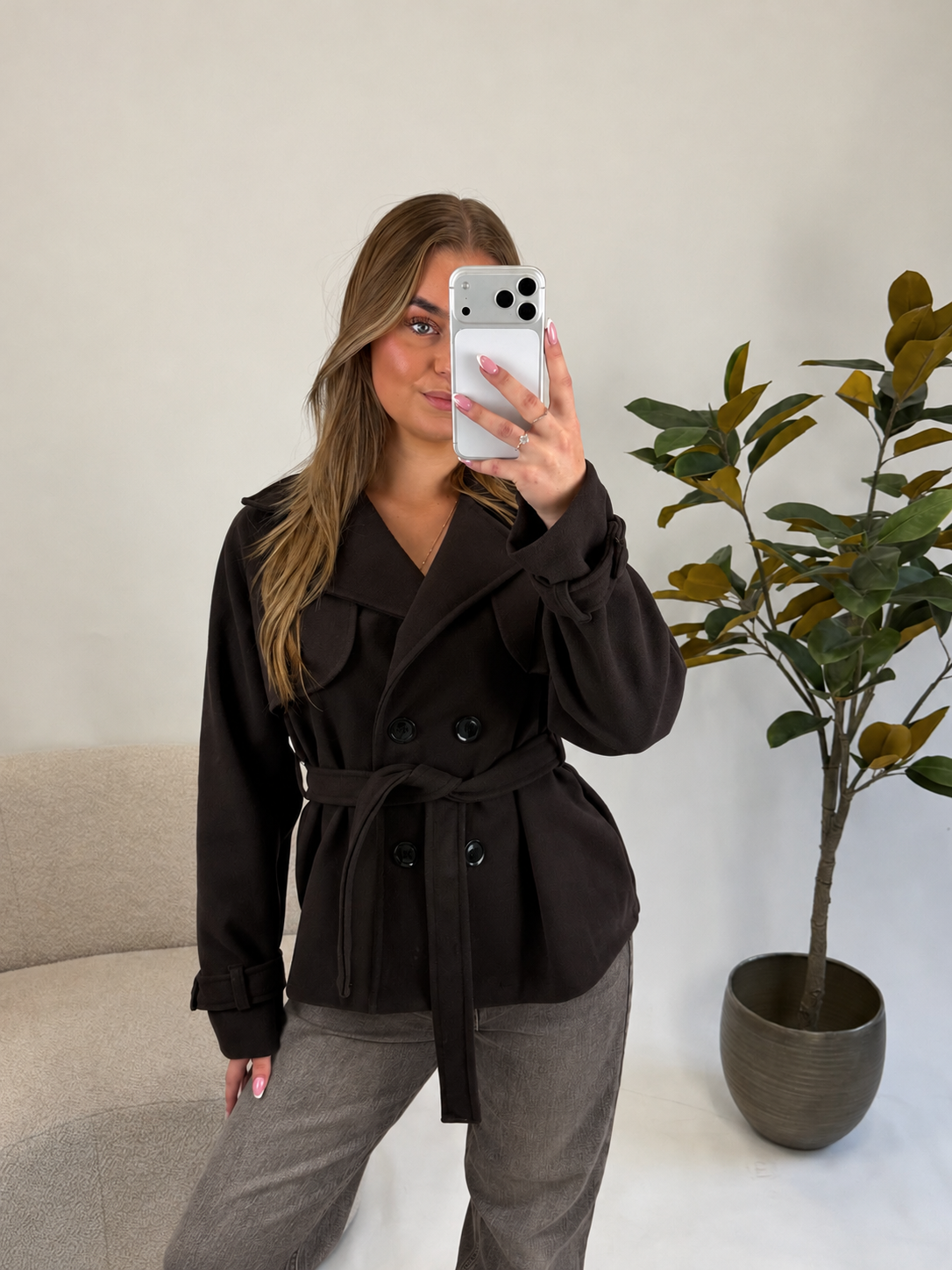 Celine trenchcoat - Dark Brown