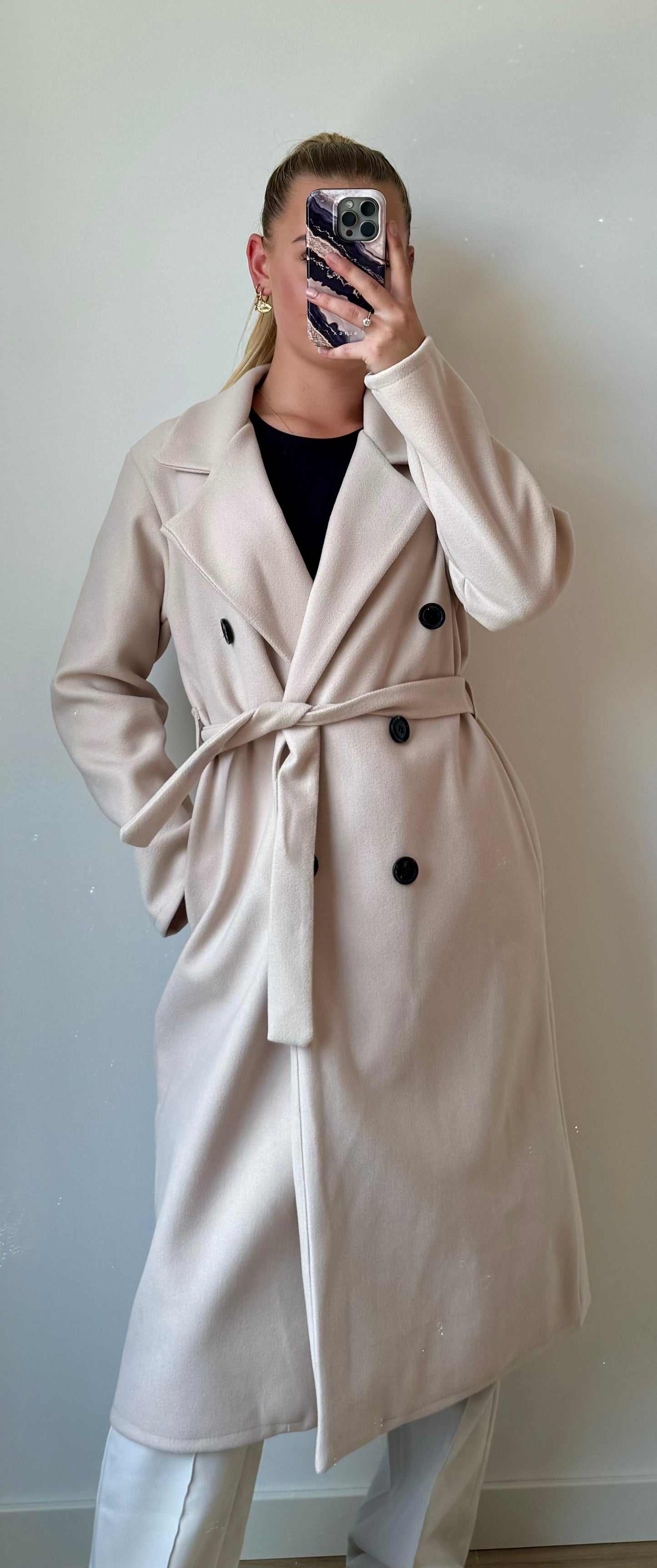 Olivia Trench Coat Beige