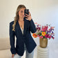 Ambika Fitted Blazer Navy