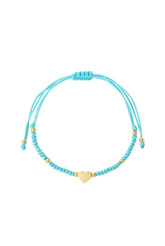 Heart Bracelet Light blue