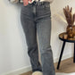 High waist Jeans Grey