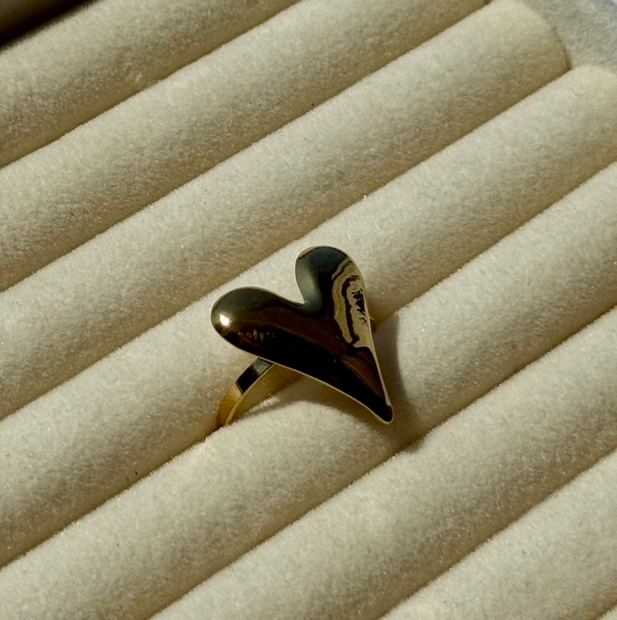 Golden Heart Ring
