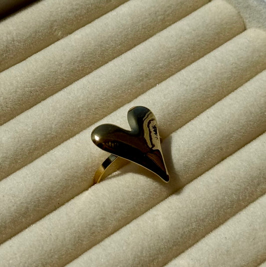 Golden Heart Ring