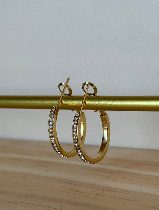 Little Diamond Hoops