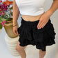 Ruffle Skort Black