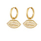 Kiss Earrings Gold