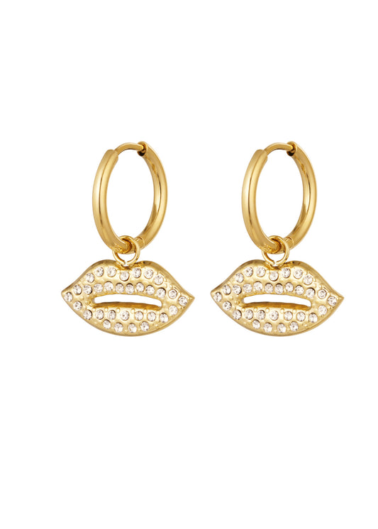 Kiss Earrings Gold