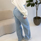Hailey Wide Leg Jeans – LIGHT BLUE