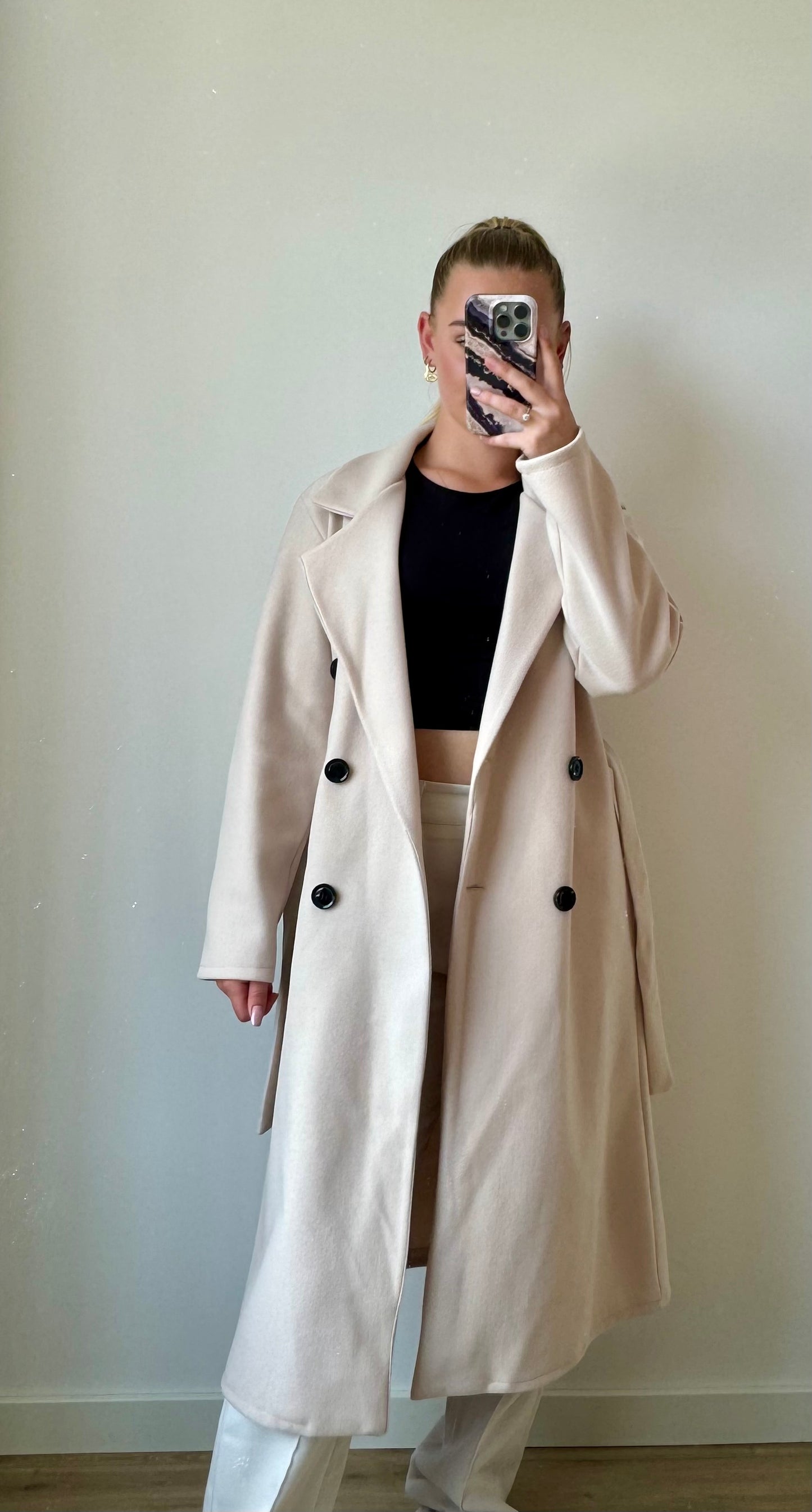 Olivia Trench Coat Beige