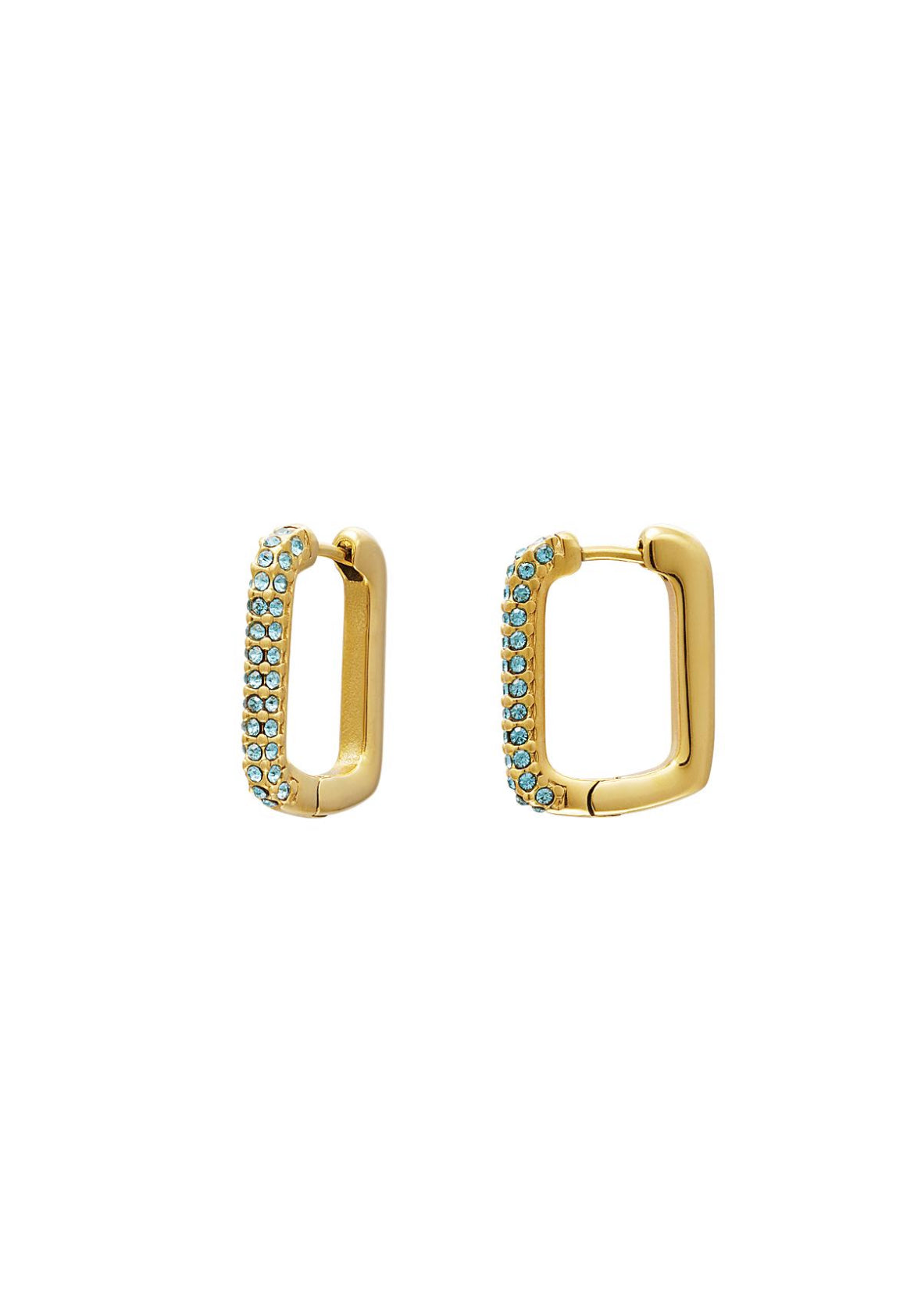 Jill Earrings Gold/Blue