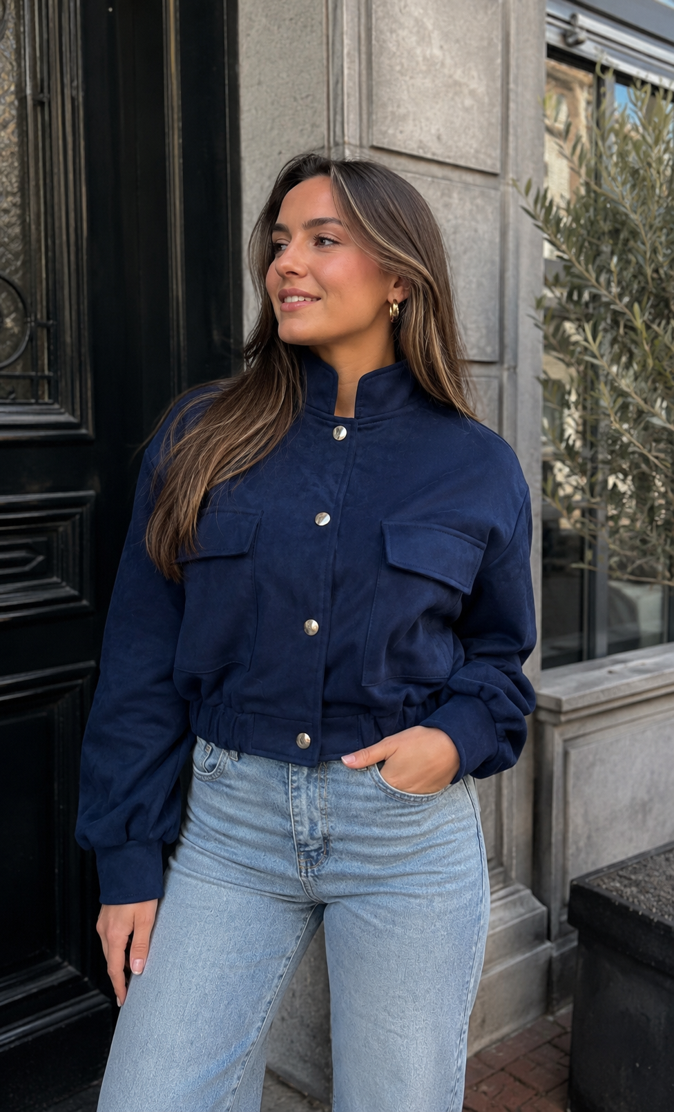 BR Bomber Jacket Navy