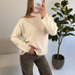 Elin Cut-Out Knit – Cream