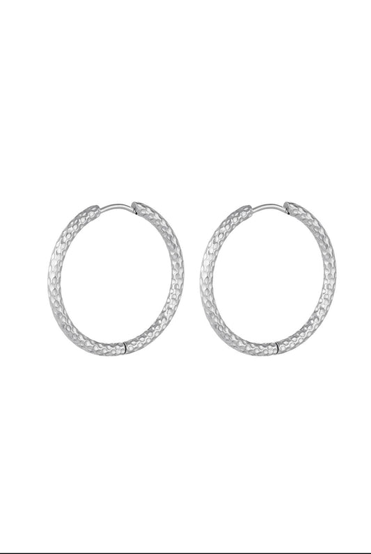 Silver Hoops