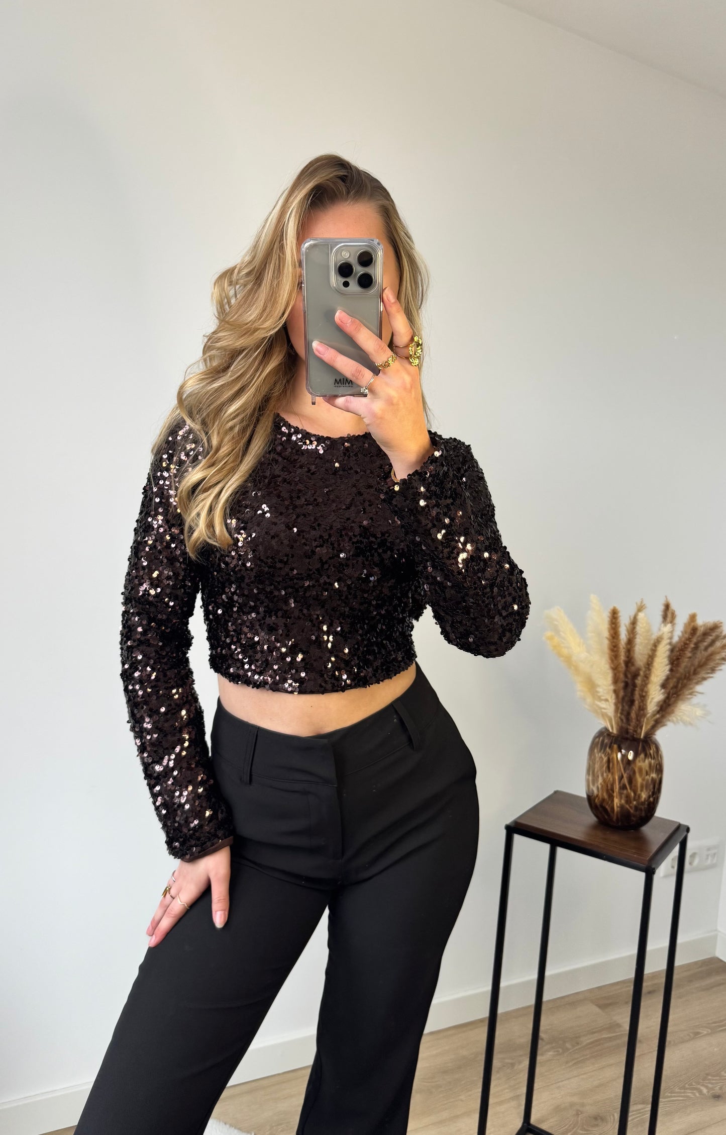 Beau Sequins Brown
