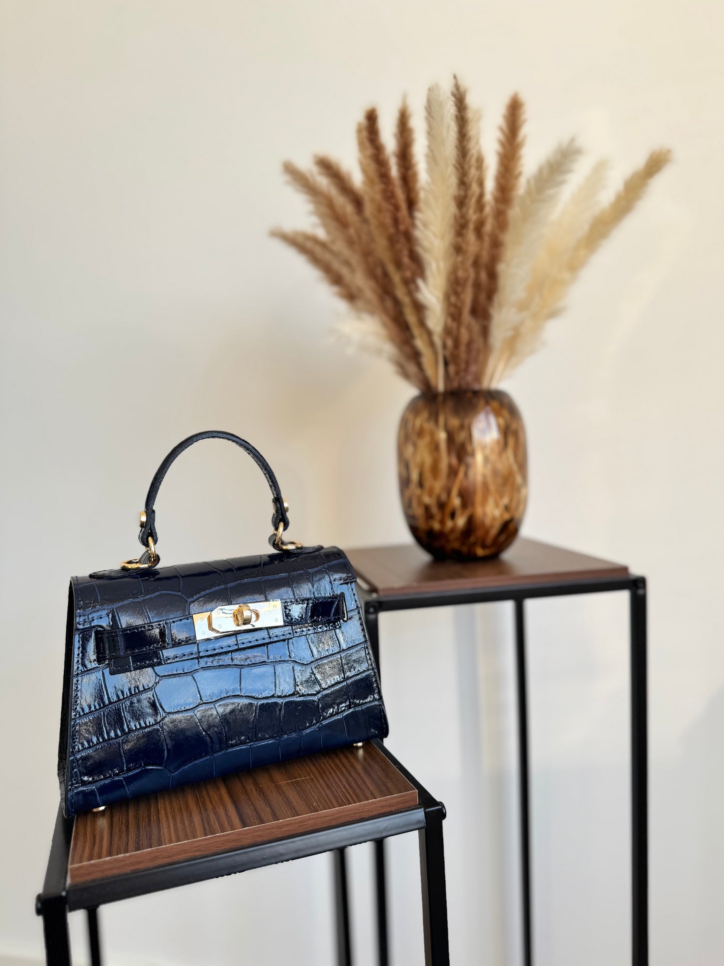 Liva Bag Navy- Croco