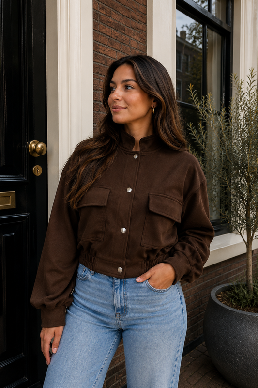 BR Bomber Jacket Brown
