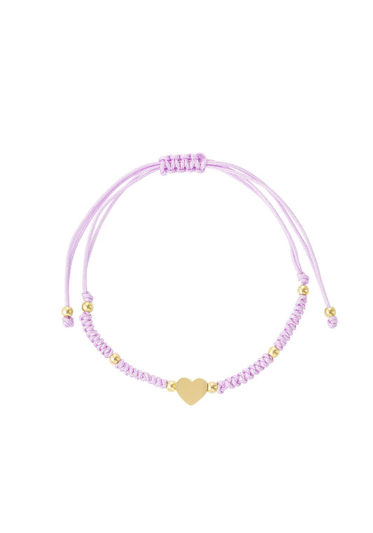 Heart Bracelet Lila