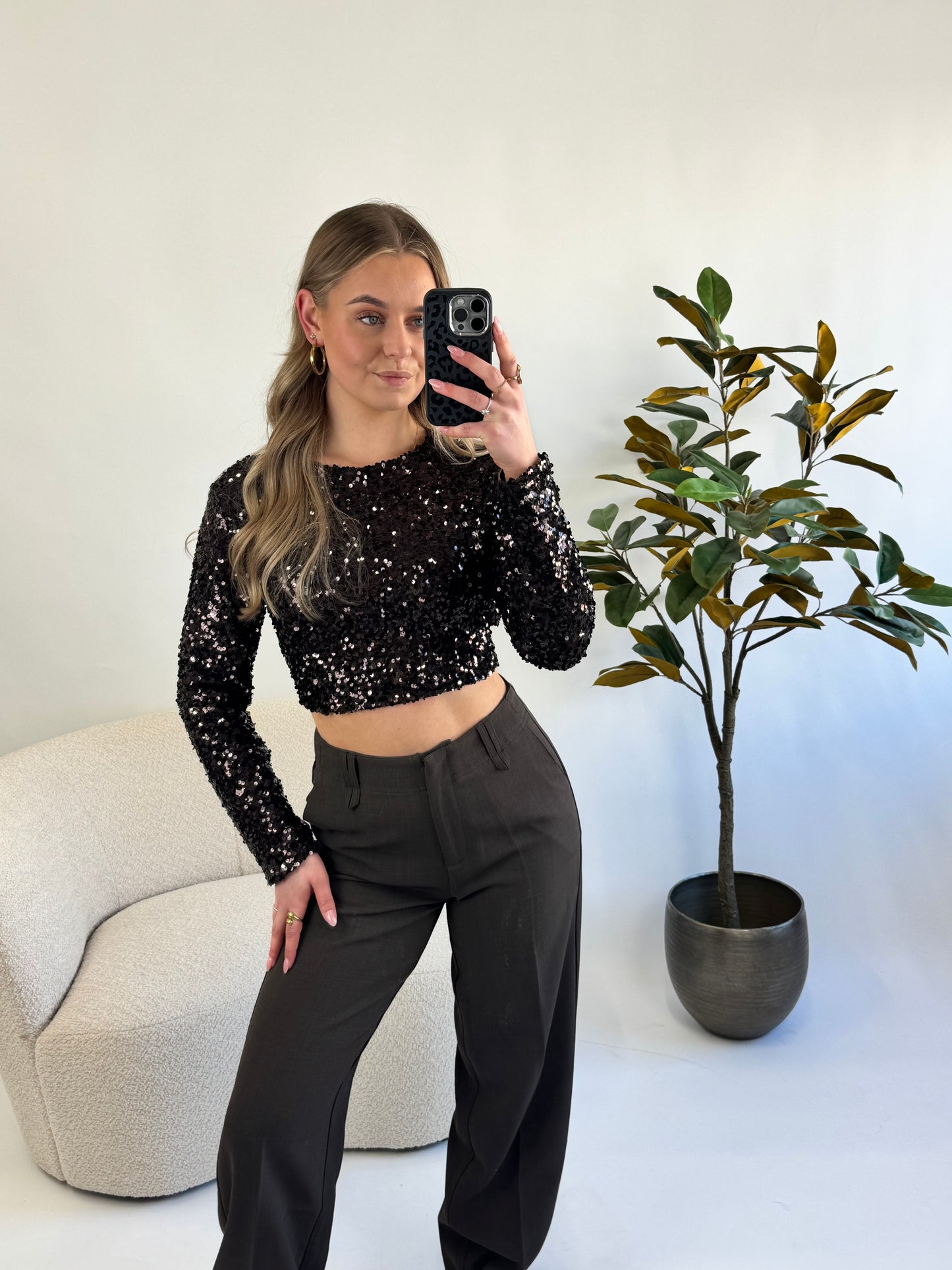Beau Sequins Brown