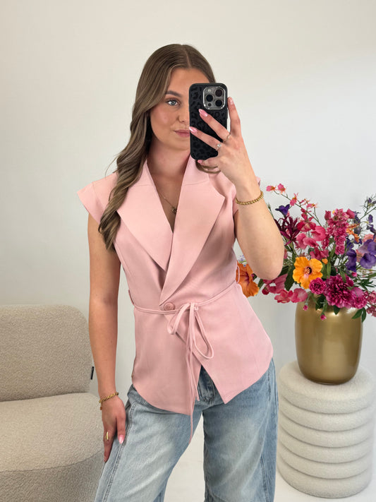 Pink Chic Gilet