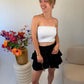 Ruffle Skort Black
