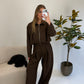Nina Zip Jacket - Brown